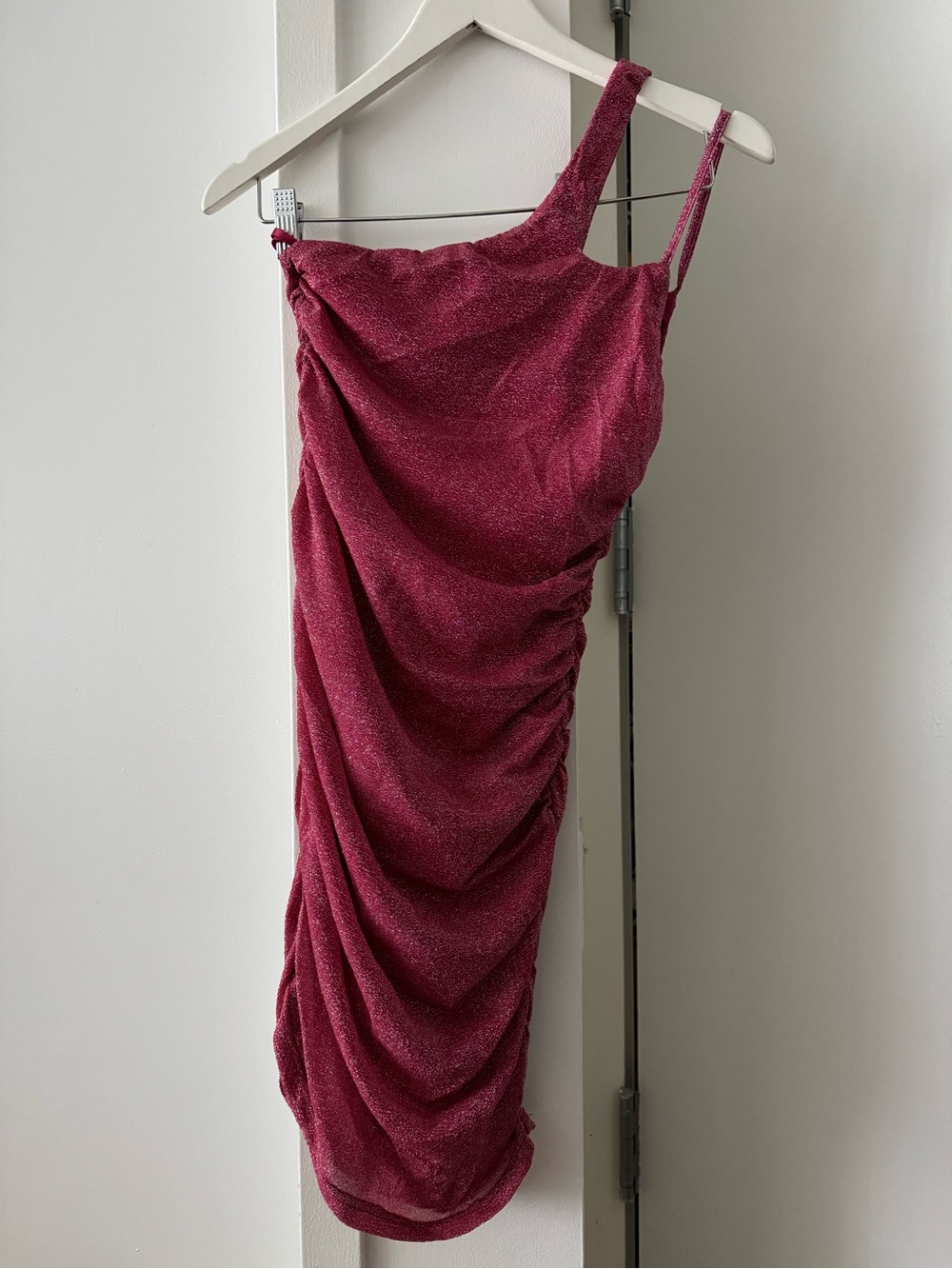 Superdown One-Shoulder Pink Mini Dress